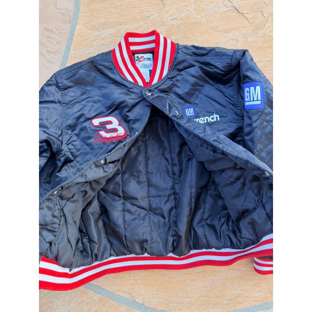 Vintage DALE EARNHARDT Chase Authentic SATIN JACKET GOODWRENCH Mens Large - Picture 3 of 6